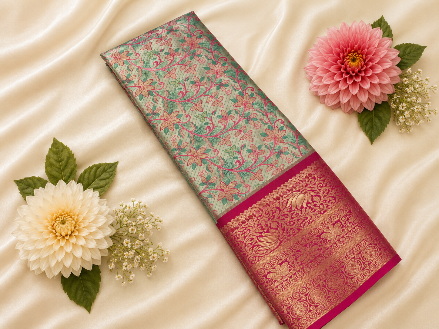 Excellent Weaving Design For Bridal Silk Saree
