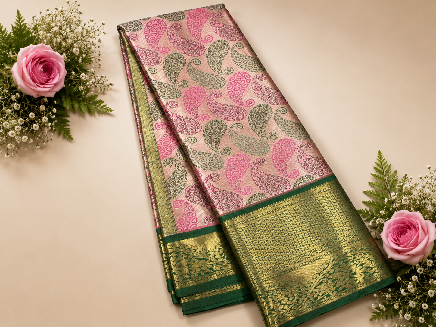 Excellent Weaving Design For Bridal Silk Saree