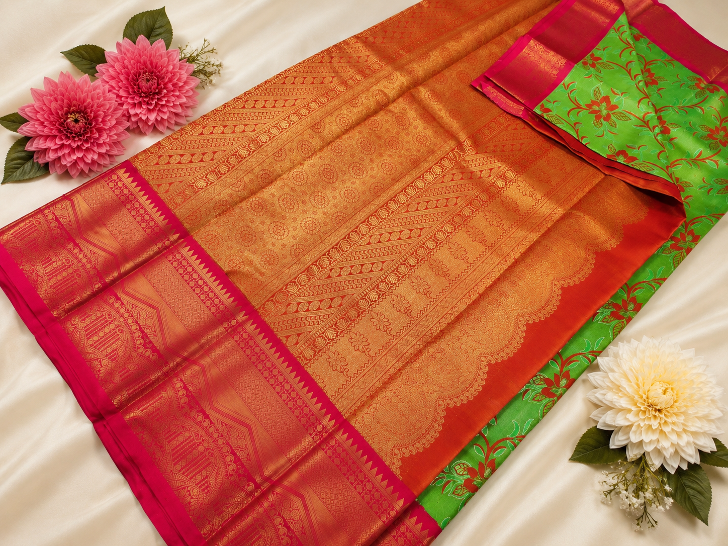 Excellent Weaving Design For Bridal Silk Saree