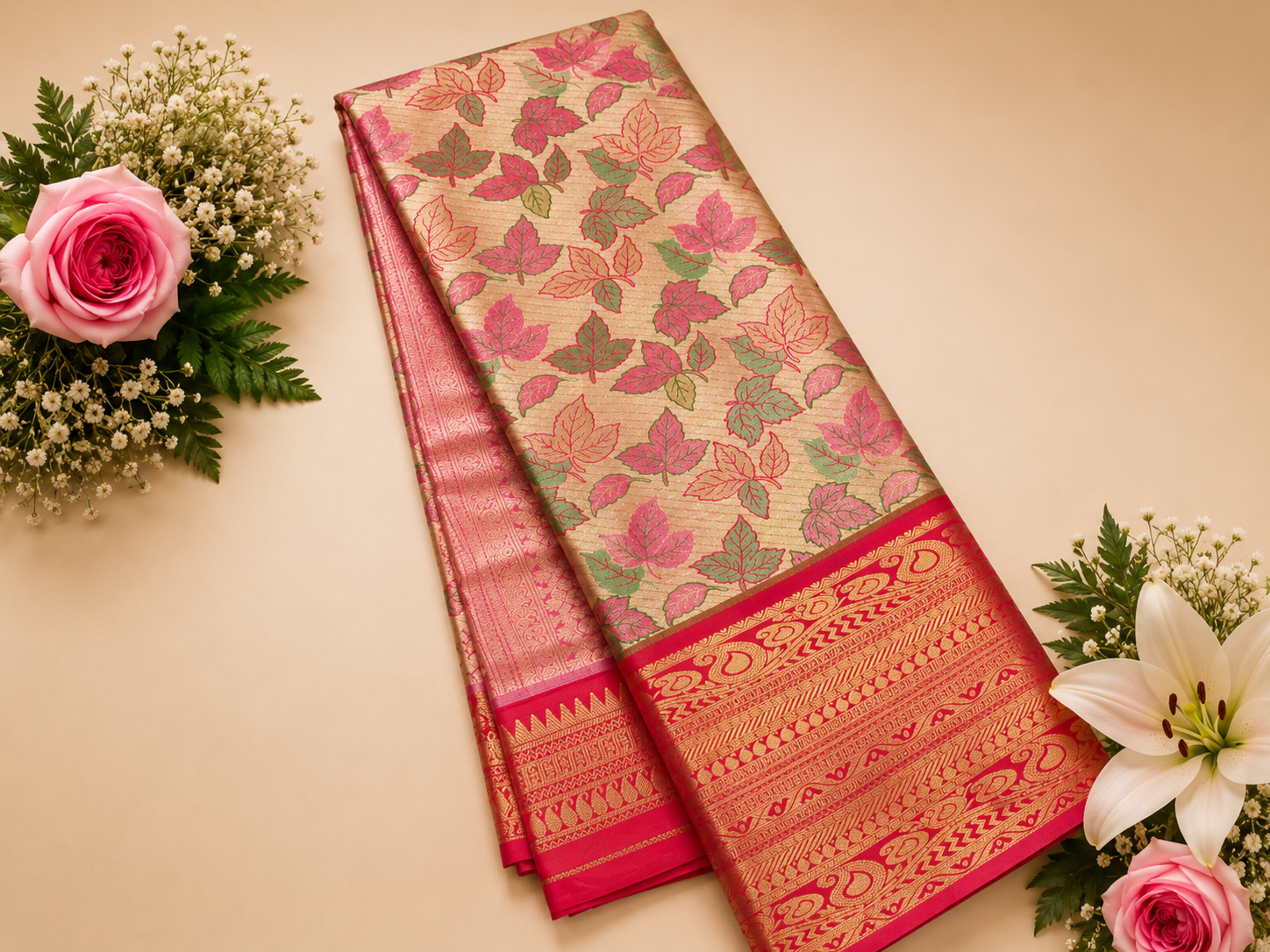 Excellent Weaving Design For Bridal Silk Saree